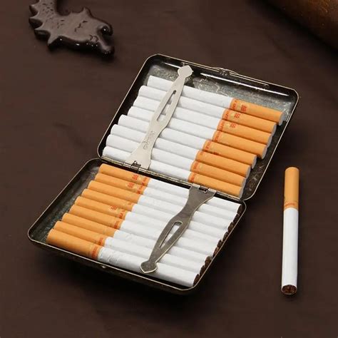 cigarette box metal|vintage stainless steel cigarette case.